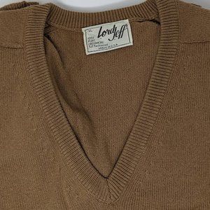 100% cashmere v-neck sweater size XL made in U.S.A.